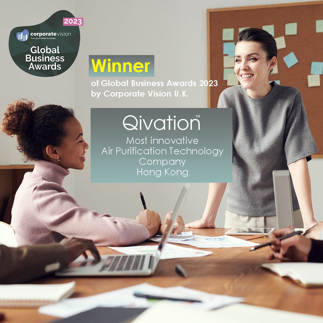 Qivation - 2023年全球商業獎得主（香港最具創新空氣淨化技術公司） - Qivation