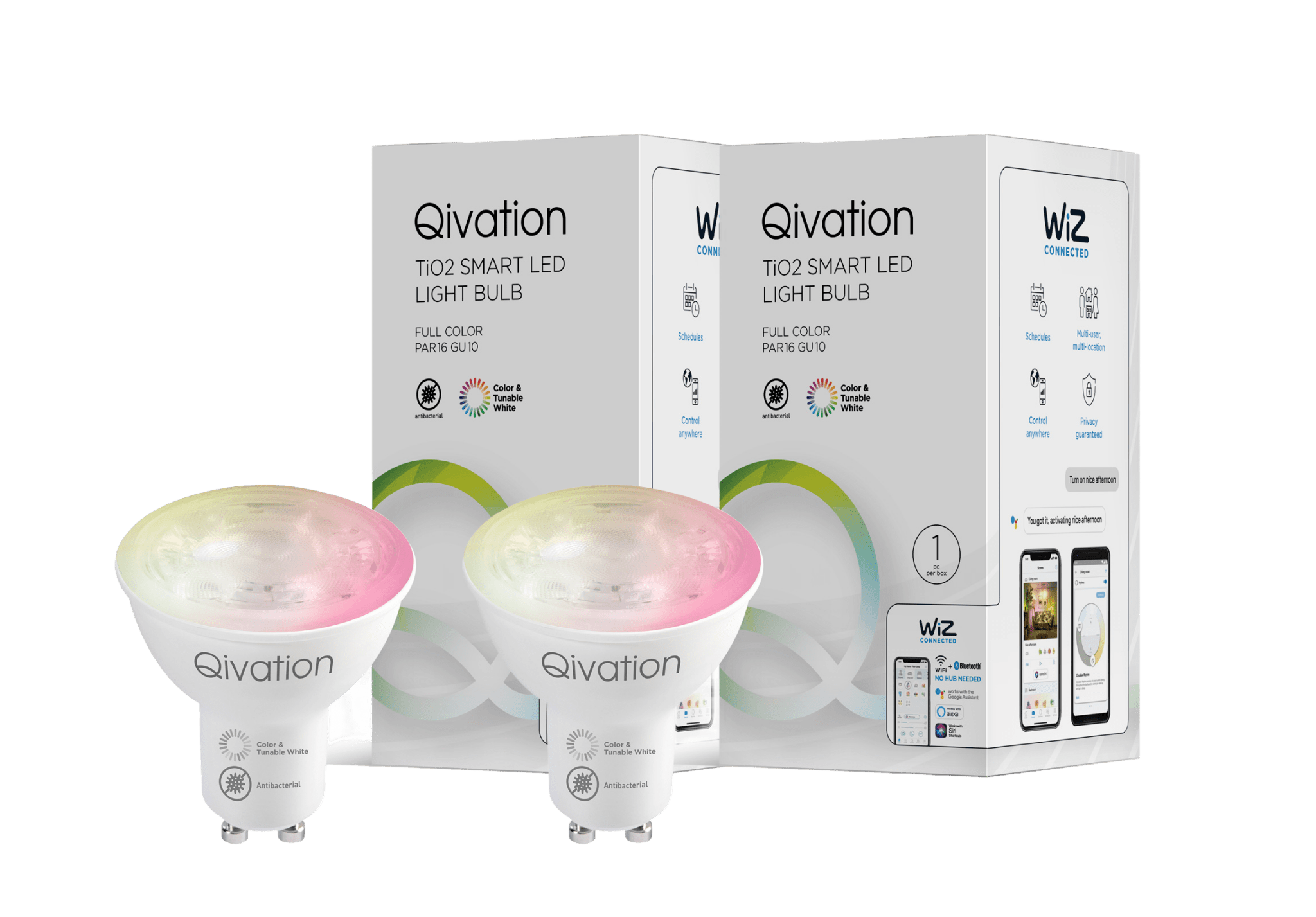 Qivation 光觸媒智能LED 全彩光燈膽PAR16 GU10 - Qivation